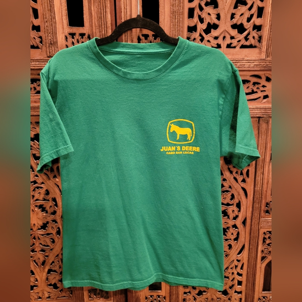 Green Juan's Deere Cabo San Lucas Vacation T-Shirt, Size Small